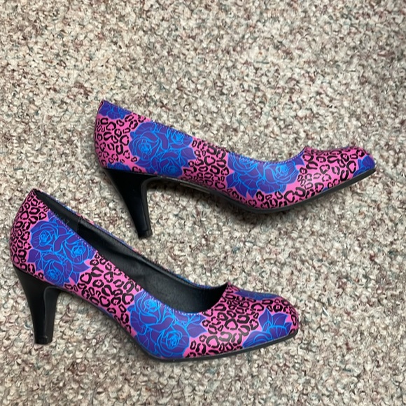 Tuk rose print heels - new - Picture 4 of 8